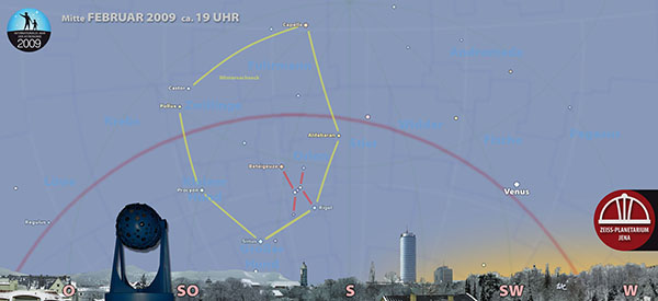 Sternenhimmel über Jena 21-Feb-2009-18-30-Uhr Sternenhimmel über Jena 21-Feb-2009-18-30-Uhr